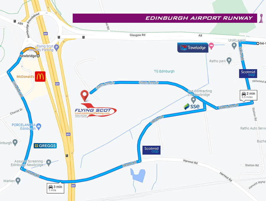 Secure 24 Hour Edinburgh Airport Car Park Flying Scot